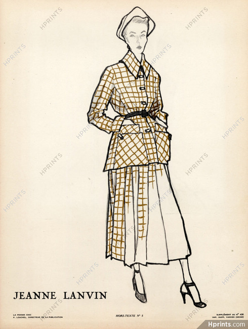 Jeanne Lanvin 1948 Suit, Pierre Louchel