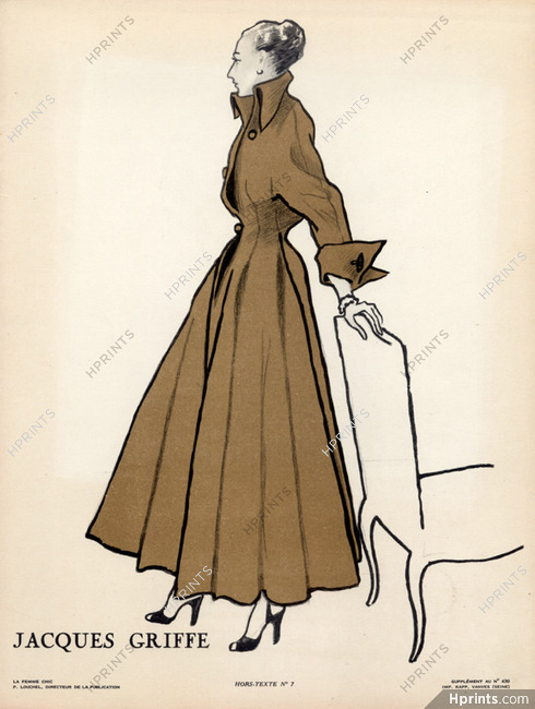 Jacques Griffe 1948 Coat, Pierre Louchel