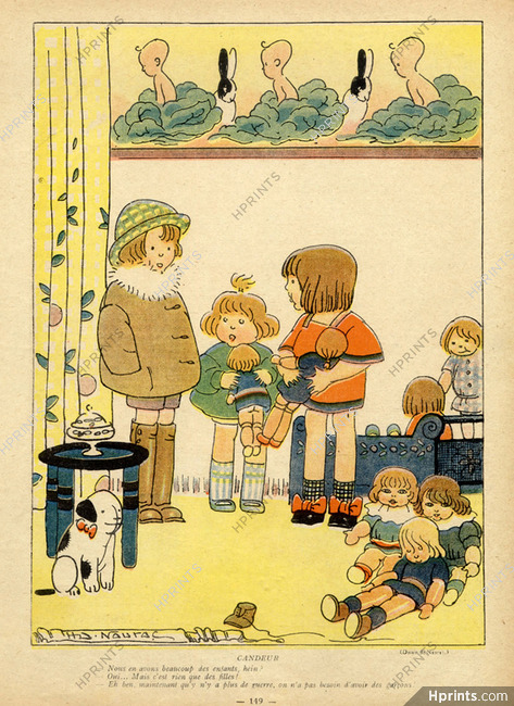 Naurac 1919 Children, Toys Dolls