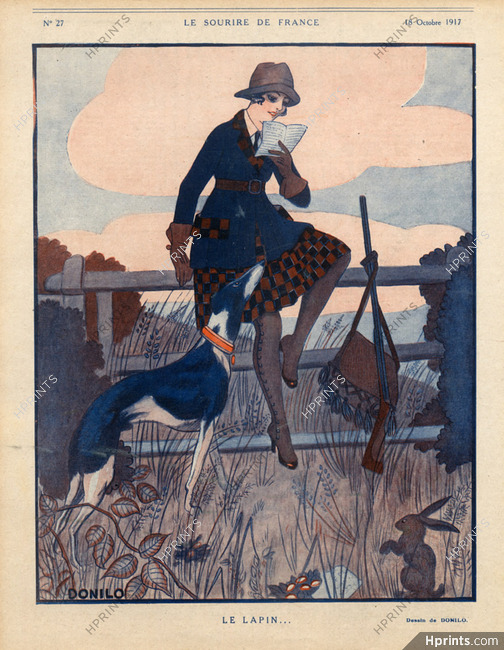 Donilo 1917 Huntress, Sighthound, Dog