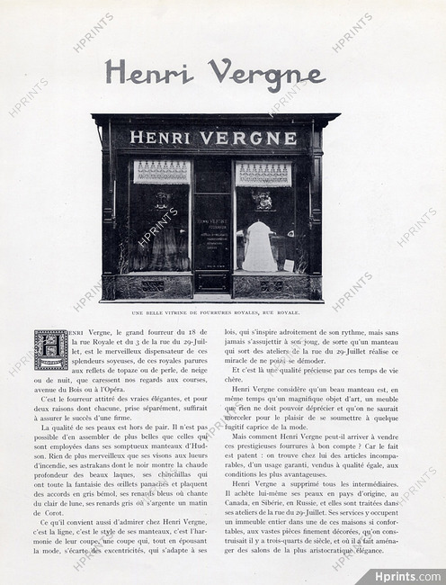 Henri Vergne, 1924 - Shop Window