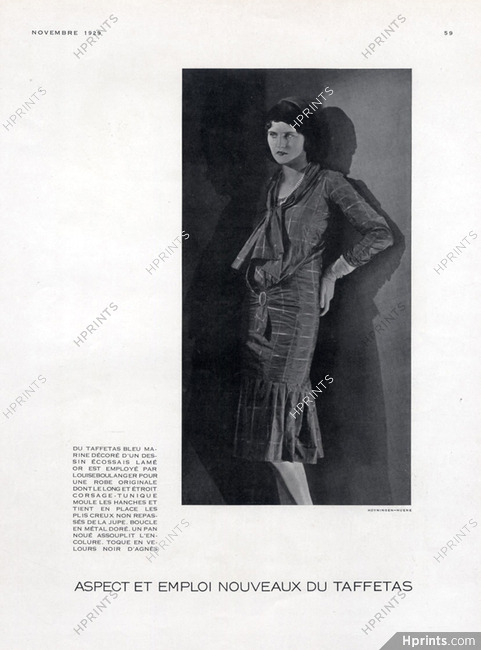 Louiseboulanger 1929 Taffetas Dress, Photo Hoyningen-Huene