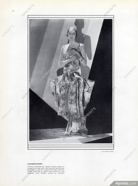 Louiseboulanger 1929 Evening Gown, Photo Hoyningen-Huene