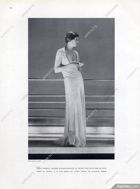 Augustabernard 1930 Evening Gown Hoyningen-Huene