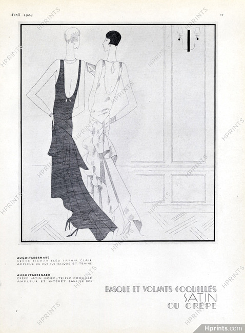 Augustabernard 1929 Evening gown, Raymond de Lavererie