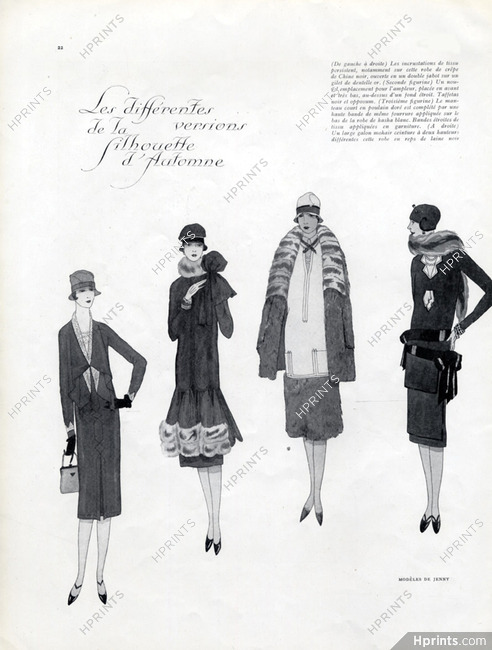 Jenny (Couture) 1926 Fashion for Winter