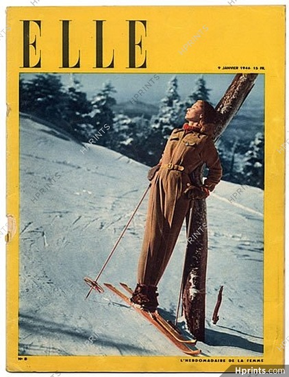 ELLE N°8 du 9 Janvier 1946 Peynet, Colette, Bérard