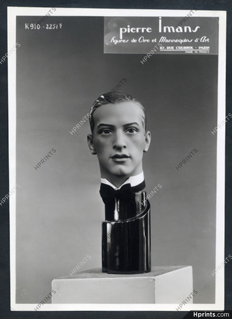 Pierre Imans 1930 Sculptor in Wax Figure de Cire Photo Man