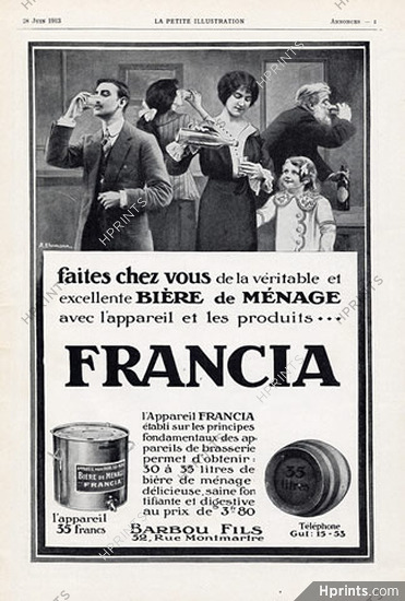 Francia (Beer) 1913 Ehrmann