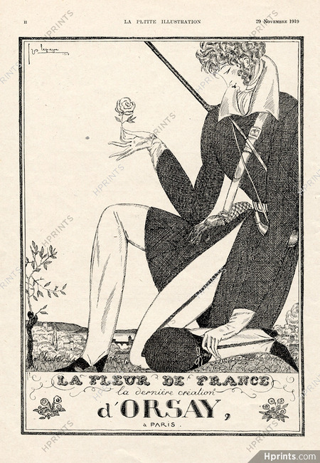 D'Orsay (Perfumes) 1919 Fleur de France, Dandy, Lepape