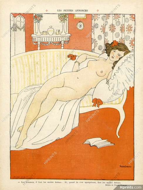 Torné-Esquius 1907 Nude Sexy Girl Decorative Arts