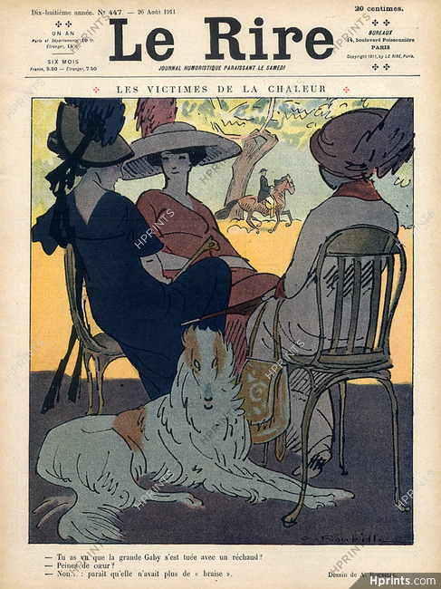 Roubille 1911 Elegants Greyhound Sighthound