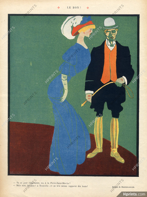 Umberto Brunelleschi 1910 "Le Bon" Rider, Courtisane