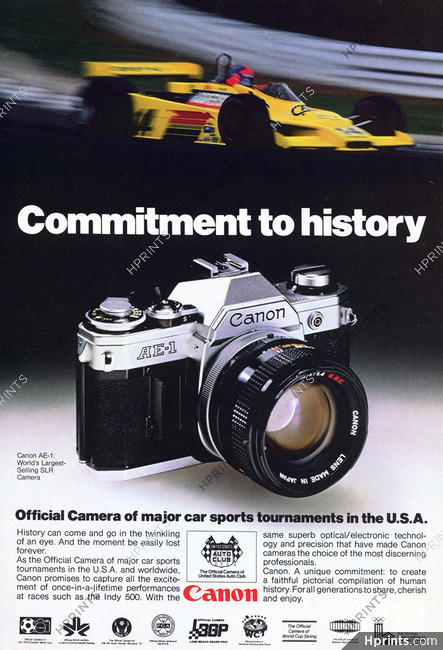 Canon 1979 AE-1 Official Camera of United States Auto Club
