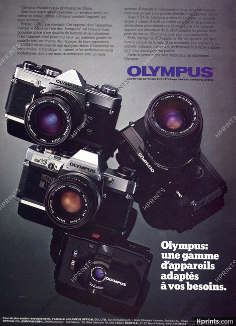 Olympus 1981 OM1 OM2 OM10 XA