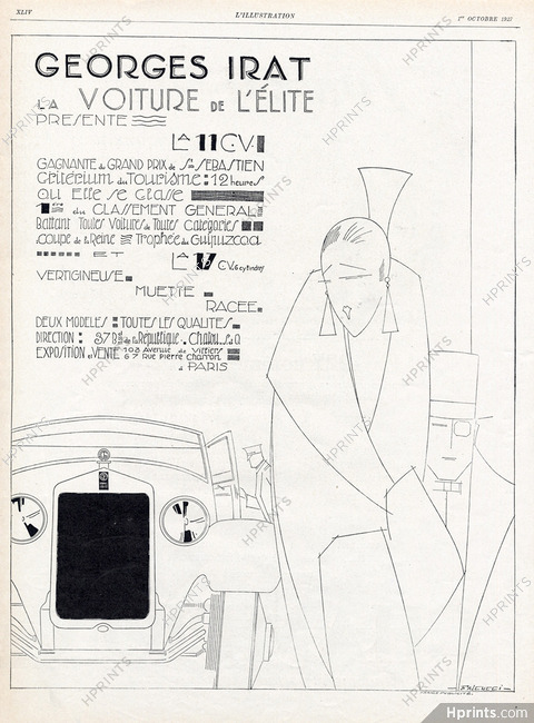 Georges Irat 1927 Falcucci Art Deco Style