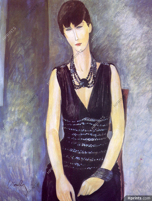 Yves Saint Laurent 1983 Tribute to Modigliani by Jean Louis Morelle