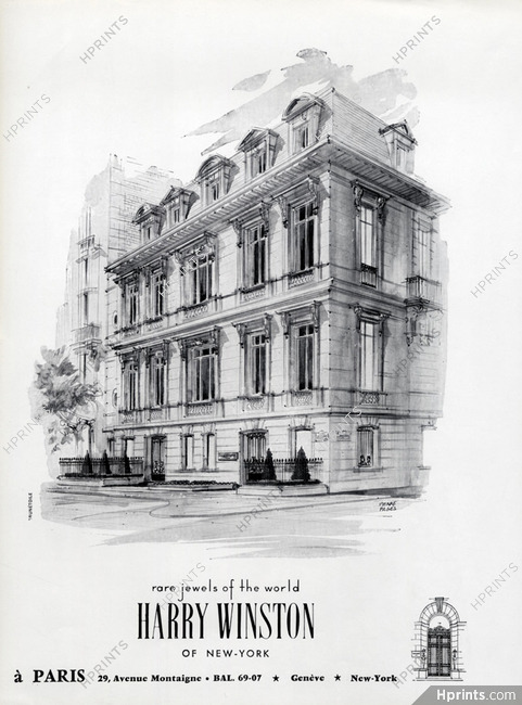 Harry Winston 1962 Store, 29 Avenue Montaigne, Paris, Pierre Pagès