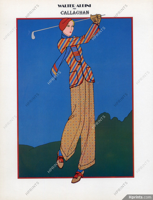 Walter Albini 1971 Callaghan Fashion Sport Golf