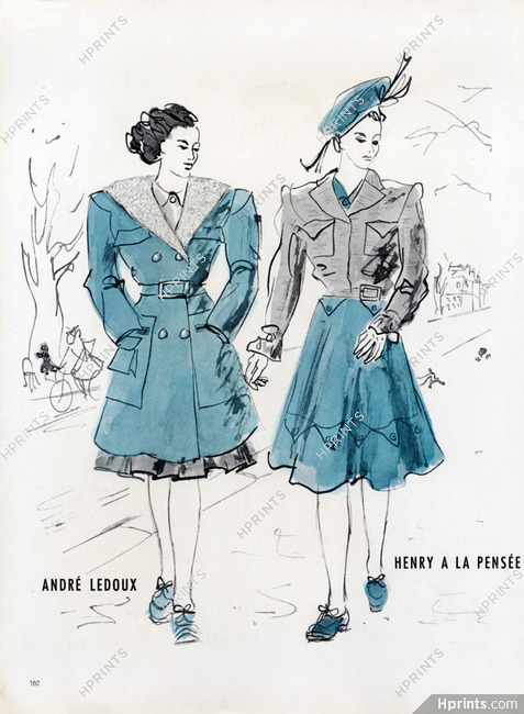André Ledoux & Henry a la Pensée 1945 Sport Fashion, Jean Moral