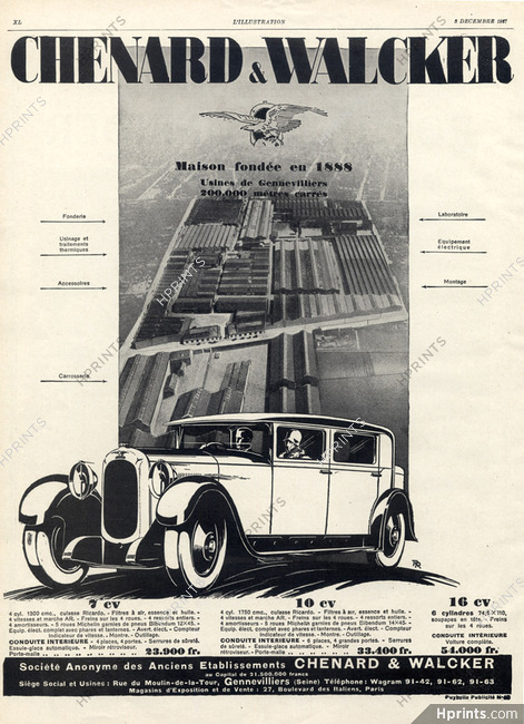 Chenard & Walcker (Cars) 1927