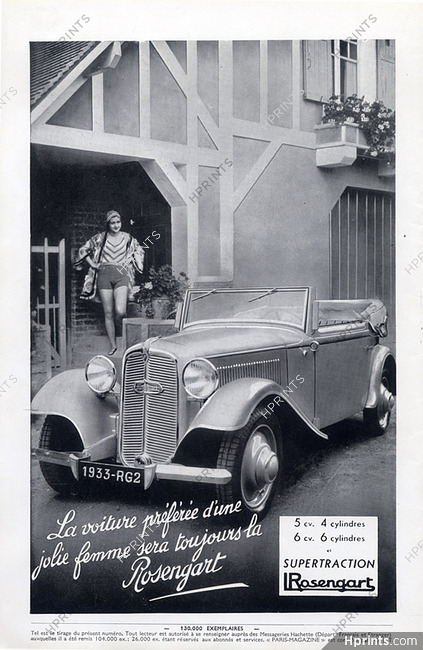 Rosengart (Cars) 1933 Supertraction