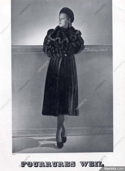 Weil 1937 Fur Coat Photo Horst