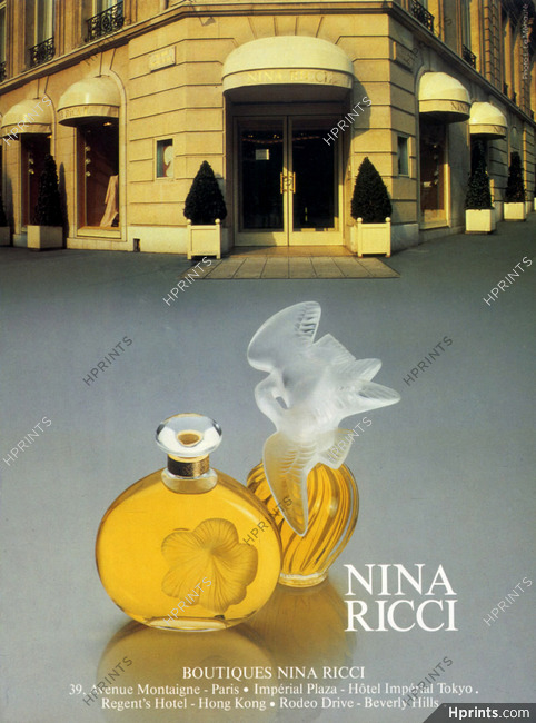 Nina Ricci (Perfumes) 1985 Shop Paris