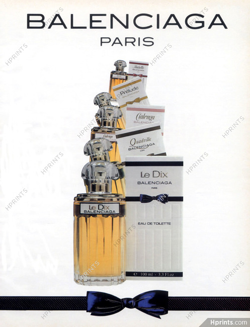Balenciaga (Perfumes) 1988 Michelle Prelude Quadrille Le Dix Cialenga