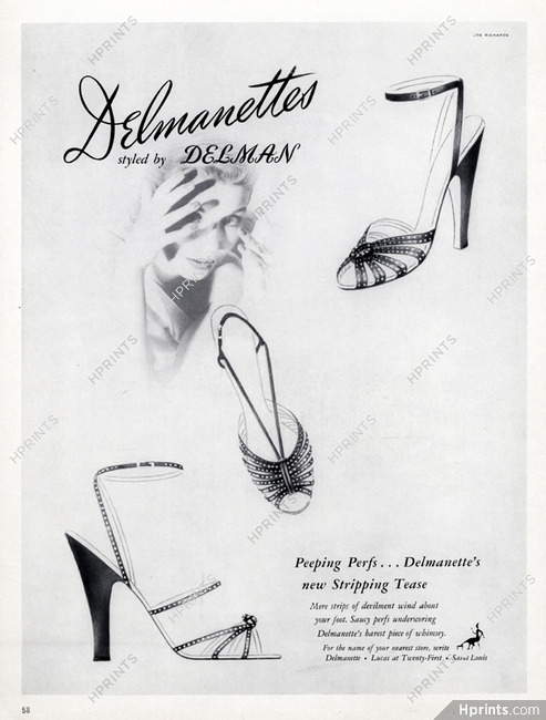 Delman (Shoes) 1951 — Advertisements
