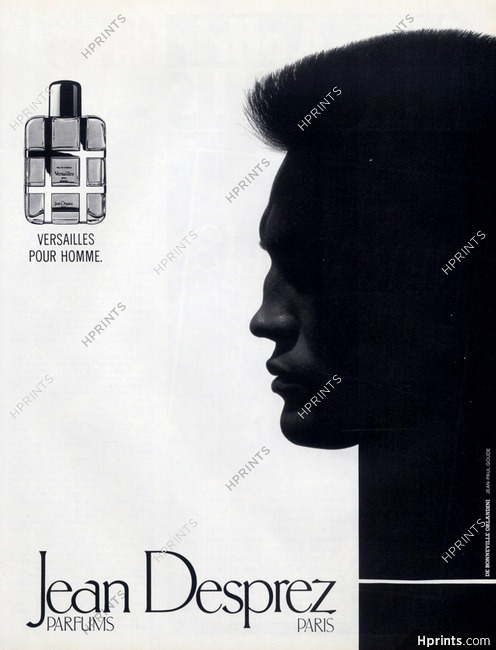 Jean Desprez (Perfumes) 1984 Versailles pour homme, Versailles for men, Jean Paul Goude