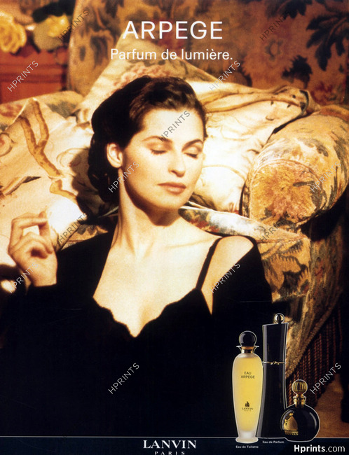 Lanvin Publicité papier Parfum Perfume Ad Lanvin Arpège de 1988 
