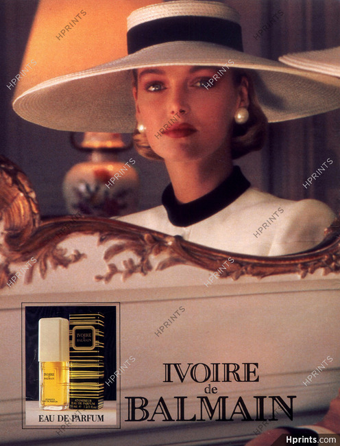 Pierre Balmain (Perfumes) 1987 Ivoire, double page