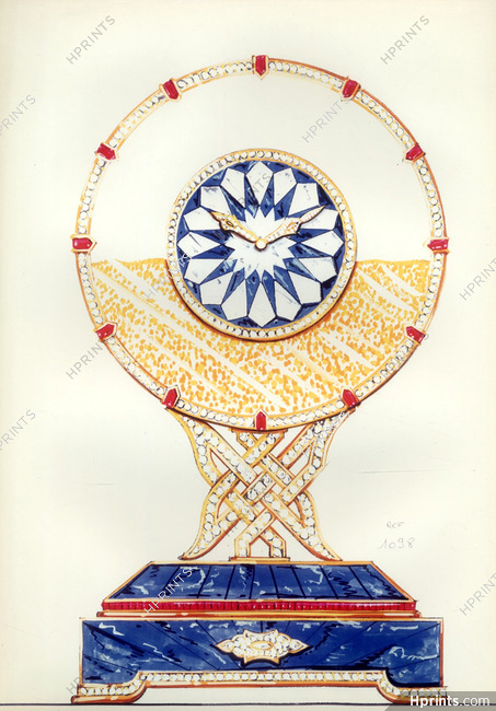 Jewel Small Clock - (Cartier) Archive Document