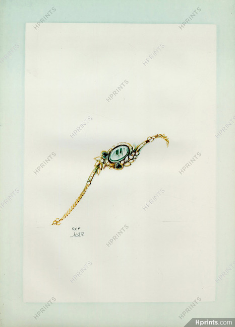 Bracelet (Cartier ?) Glazed photo paper Ref. 1028 Archive