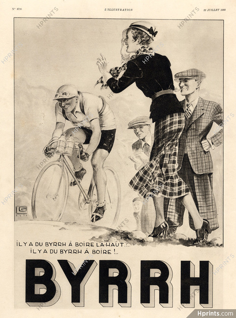 Byrrh 1933 Léonnec Tour de France Bicycle Race