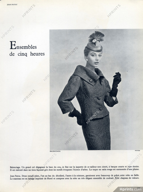 Balenciaga (Couture) 1954 Photo Philippe Pottier