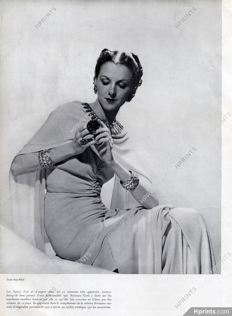 Simonne Gerli 1936 Bracelets