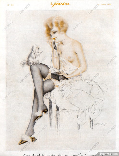 Gaston Cirmeuse 1926 Sexy Girl Topless