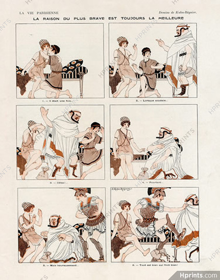 Kuhn-Régnier 1917 Antique Comic Strip