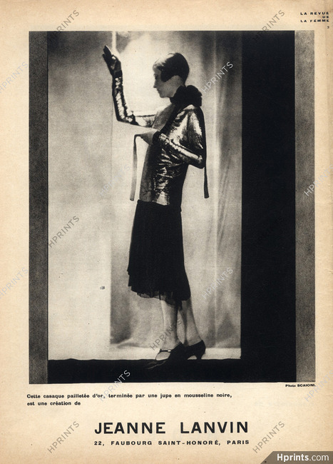 Jeanne Lanvin 1927 Spangled Suit Photo Scaioni