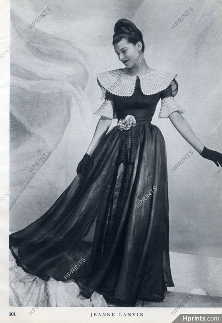 Jeanne Lanvin 1946 Evening Gown