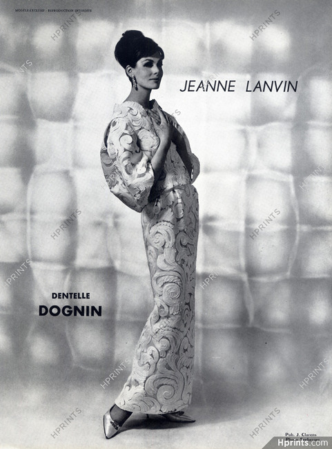 Jeanne Lanvin 1963 Evening Gown