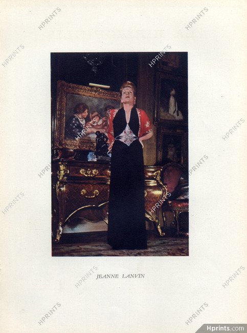 Jeanne Lanvin 1945 Evening Gown, Photo Vals & Gils