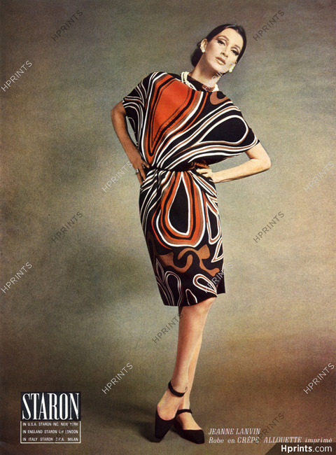 Jeanne Lanvin 1966 Allouette Dress, Staron