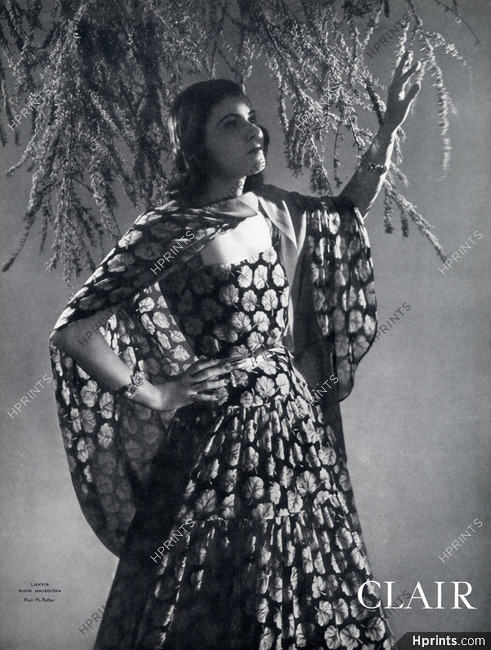 Jeanne Lanvin 1939 Summer Dress Mauboussin Jewels