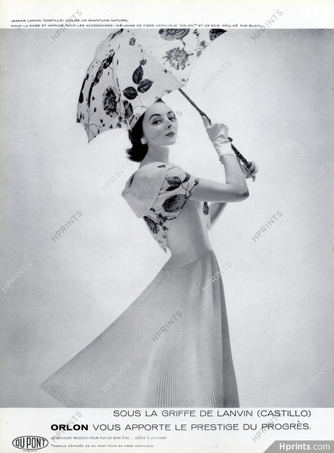 Lanvin Castillo 1951Summer Dress, Umbrella