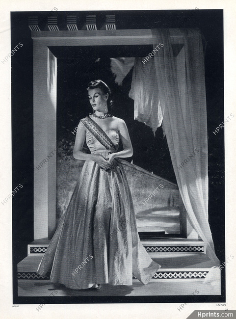 Jeanne Lanvin 1938 Evening Gown Horst