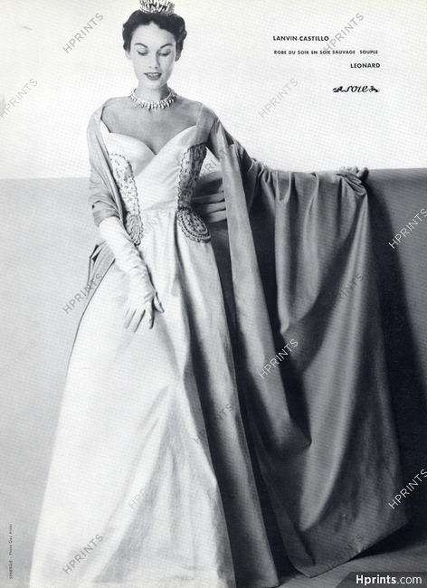 Lanvin Castillo 1953 Evening Gown, Leonard & Cie, Guy Arsac