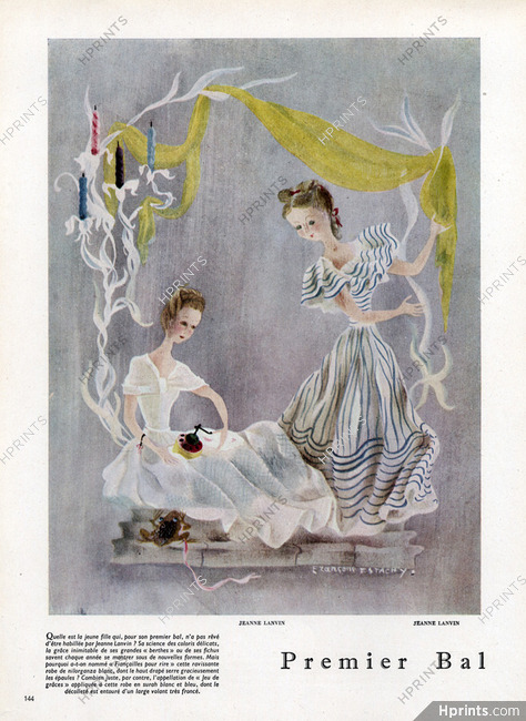 Jeanne Lanvin 1946 Dresses for Dancer, Francoise Estachy